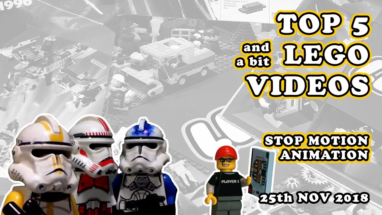 Top 5 and a bit LEGO Stop Motion Animation Videos!