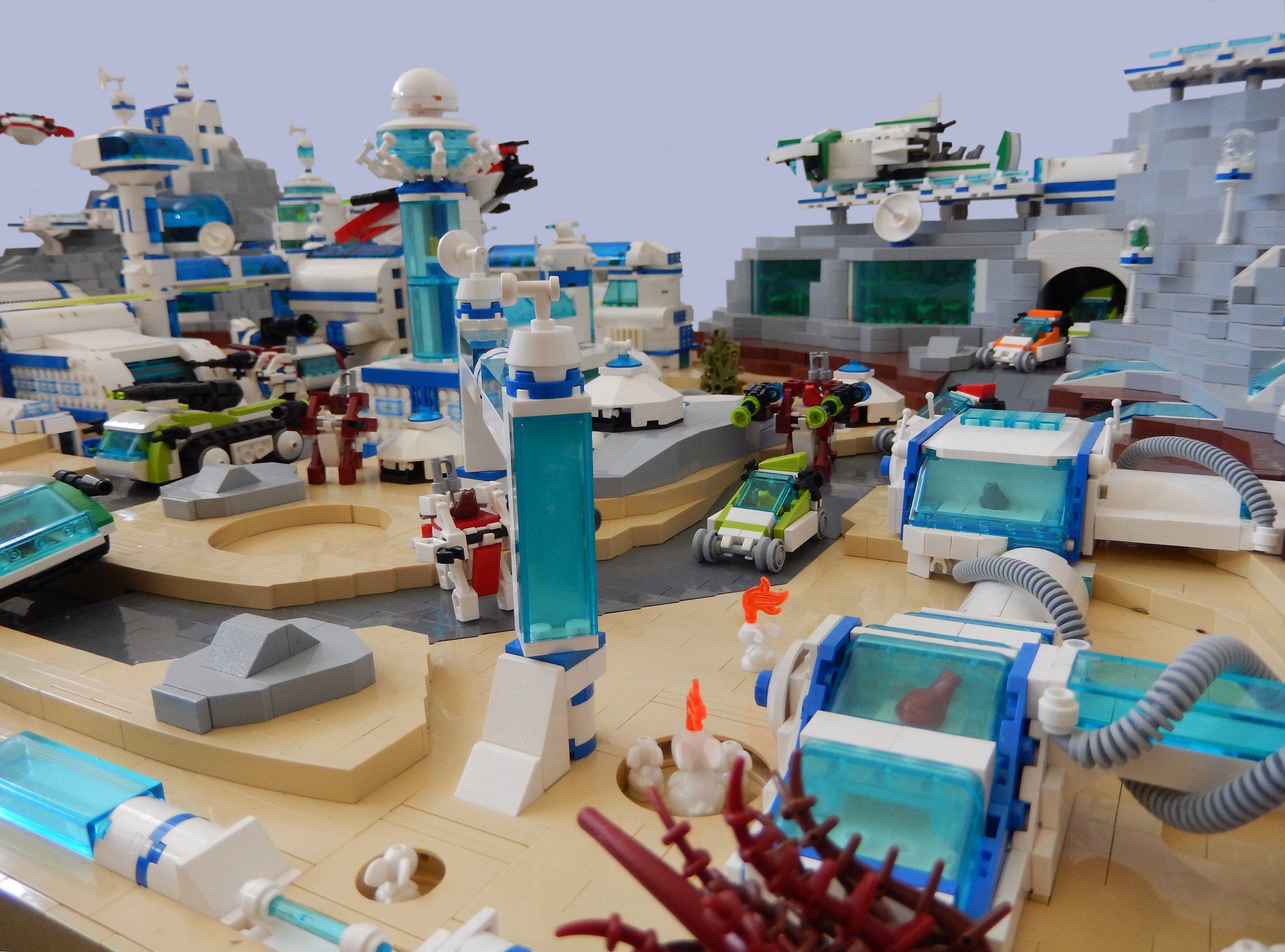 Amfibalien Defence Against the Astro Bunny Outbreak in LEGO Space by Vladimir van Hoek
