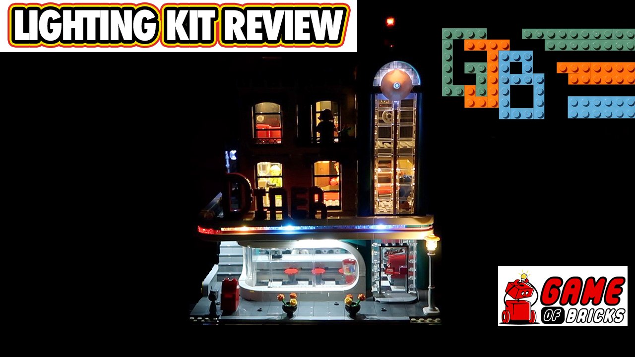 LEGO Downtown Diner Lighting kit review (10260)